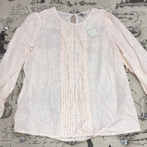 LUCKY BRAND Lea Floral Pintuck Blouse - Picture 3 of 7